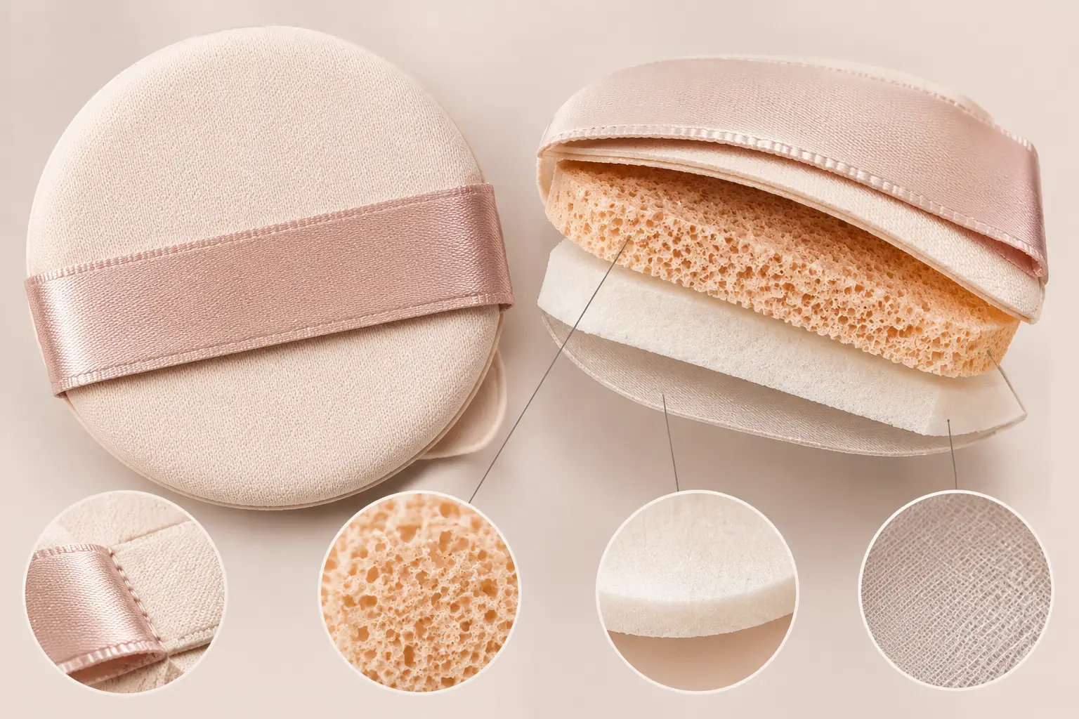 LanTing cushion powder puffs for liquid foundation and cushion compacts