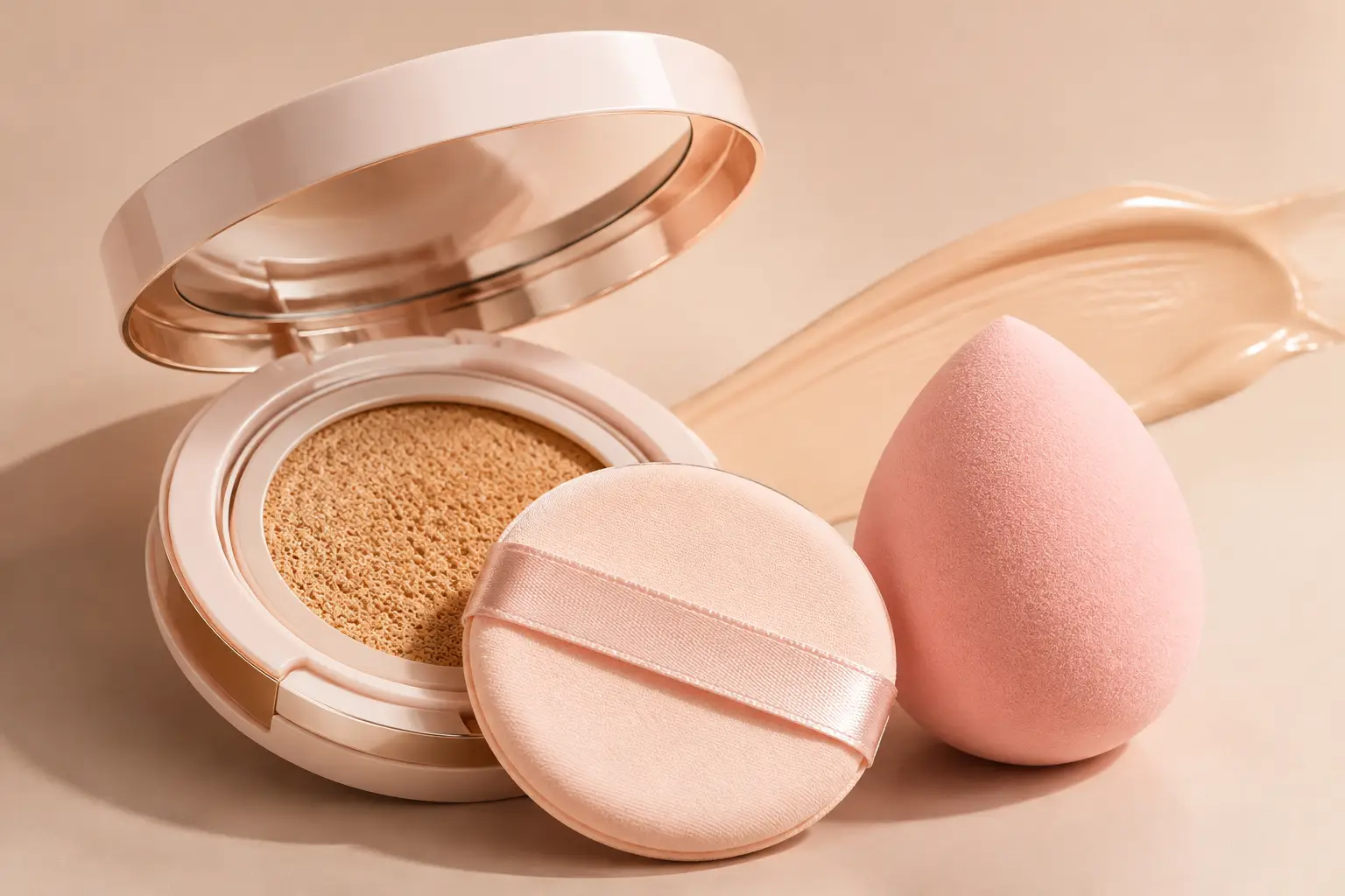 Teardrop water-drop cushion puff for targeted application