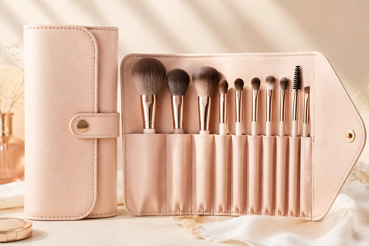 Makeup brush set wholesale options for travel mini kits