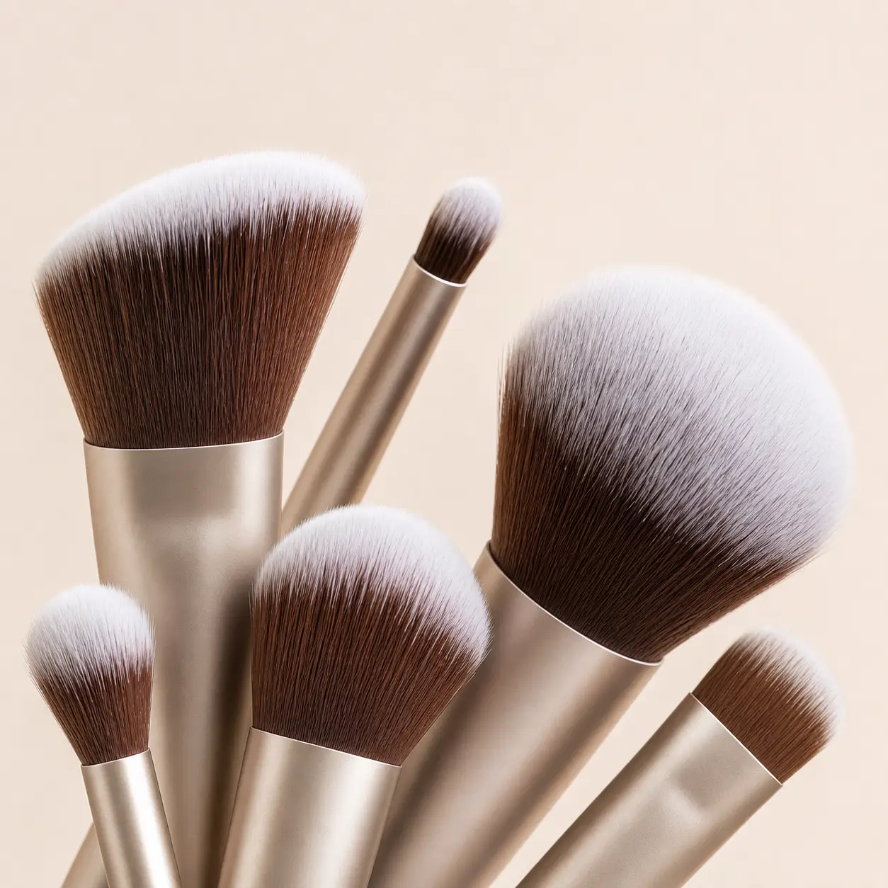 Mass OEM production of premium bionic bristle makeup brushes