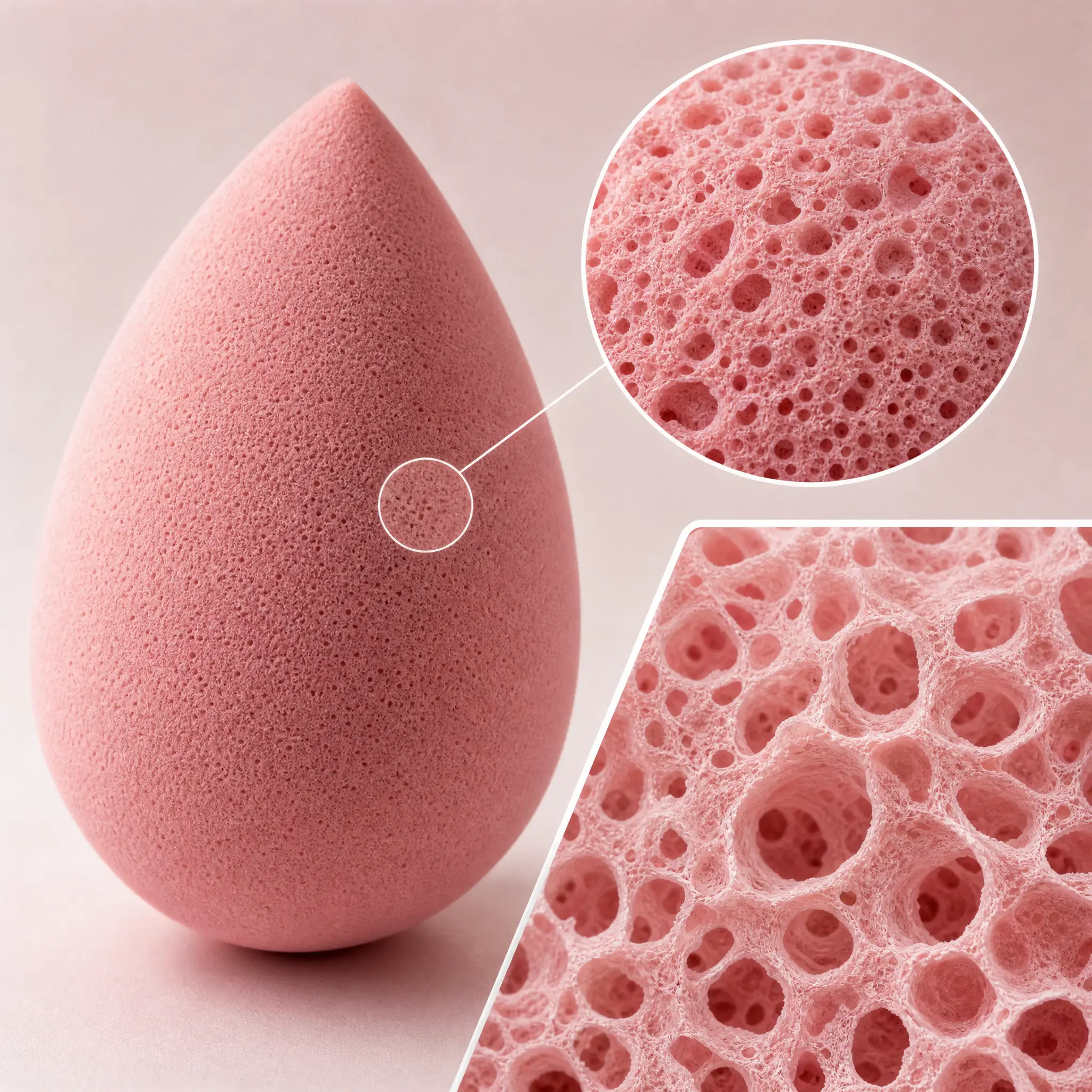 Zero-absorb hydrophilic beauty sponge development