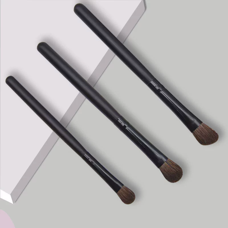 3-Piece Eyeshadow Brush Set | Small, Large & Angled Eye Makeup Brushes