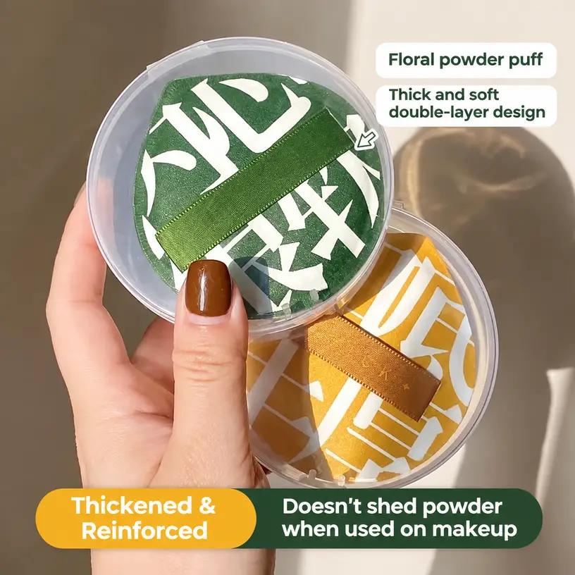 Large Thick Cushion Puff | Reusable Round Makeup Sponge for Wet and Dry Application