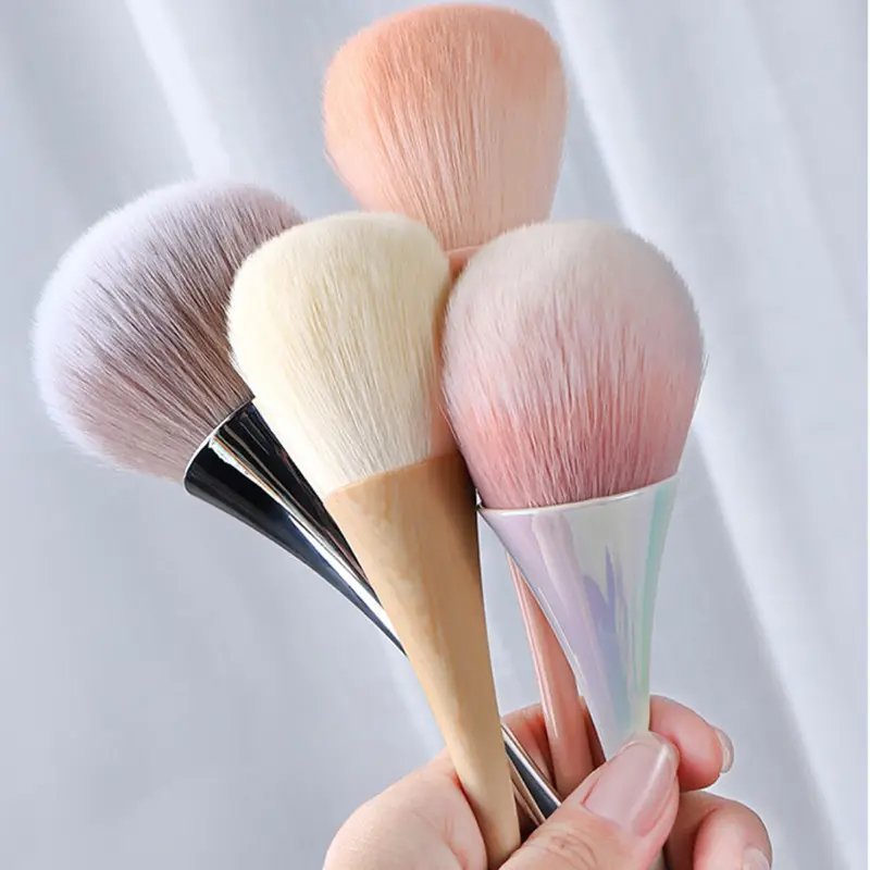 Wholesale Ergonomic Tapered Powder Blush Brush – Ultra-Soft Fluffy Synthetic Face Setting Makeup Brush for Loose Powder & Bronzer (Custom OEM/ODM & Private Label)