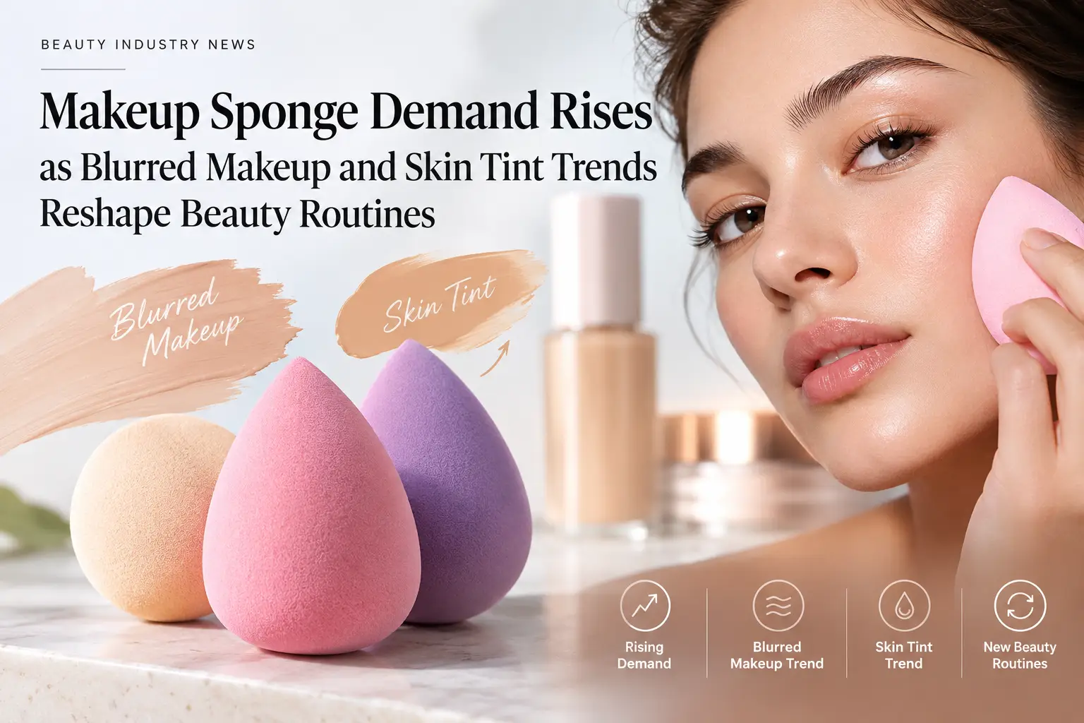 Makeup Sponge Demand Rises as Blurred Makeup and Skin Tint Trends Reshape Beauty Routines